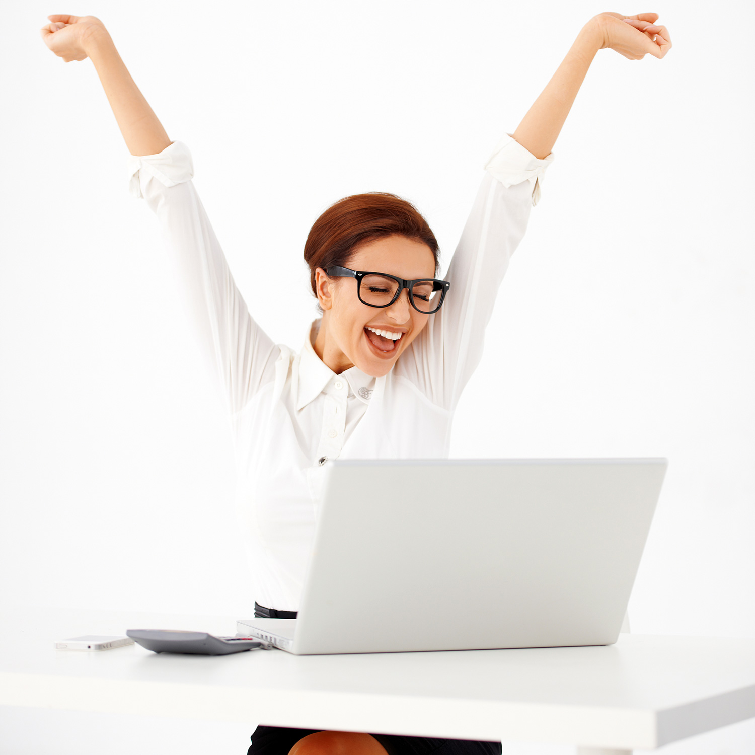 woman-work-computer-happy